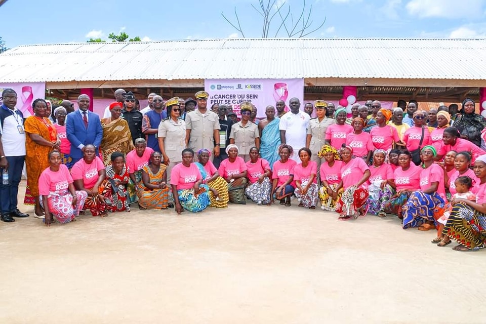 Eburnie Gold Fields sensibilise sur le dépistage du cancer du sein et plusieurs autres maladies à koun-Fao